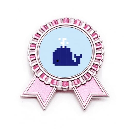 Broche baleine bleue voile d'été en métal taille M une idée cadeau poétique et originale
