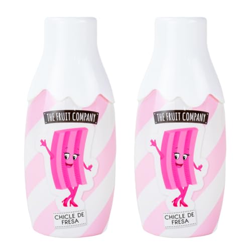 The Fruit Company Eau de Toilette Chicle de Fresa Candy Edition – Fragancia Dulce Gourmand – Spray Rosa – Pack 2 x 40 ml (Aroma Juvenil y Duradero)