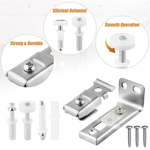 Kit de Reparación para Herrajes de Puertas Plegables Bifold, 2 Unidades, Piezas de Reemplazo para Puertas Correderas de Clóset miniatura 6
