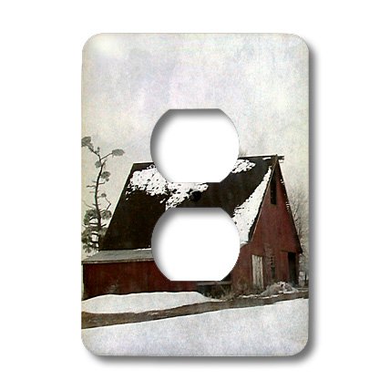 Cache-prise Winter Barn Angelandspot déco d'hiver chalet