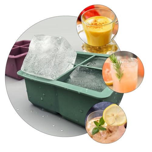 Molde para Cubitos de Hielo de Silicona con Tapa miniatura 2