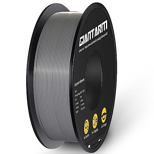 Filamento PLA 1,75 mm, GIANTARM Stampante 3D PLA Filamento 1 kg Spool (Argento)