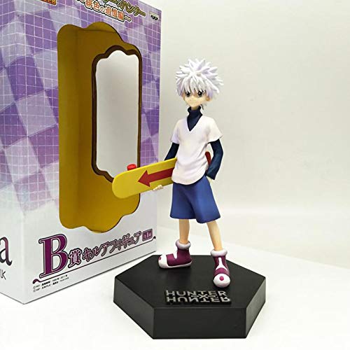 Hunter X Hunter: Killua Zaoldyeck Figma Figura de acción detalles faciales realistas, equipos icónicos y accesorios Anime Personajes de tiempo completo Hunter Series - Esculpir altamente detallado Cover