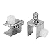 sourcingmap® 10Pcs Abrazadera De Cristal 4Mm-8Mm De Espesor Rectángulo Ajustable Estantería De...