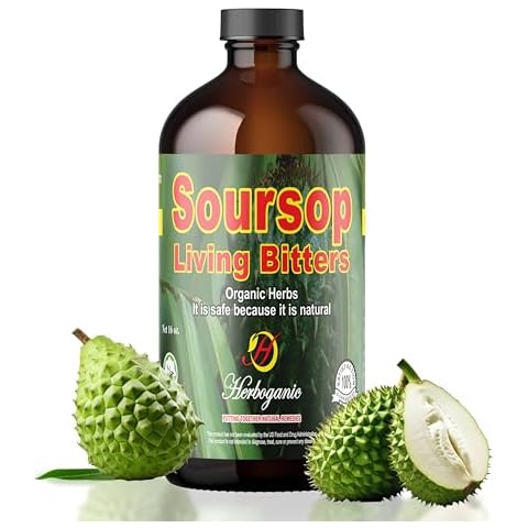 Herboganic Soursop Bitters Liquid | Natural Living Bitters for overall wellness 16 OZ | Soursop Bitters Cover
