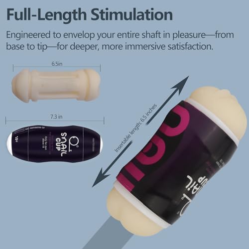Image of 2-in-1 Dual-Ended Male Masturbator，Masturbation Cup, Male masterburbater，Penis Stroker, Pussy Sex, Oral Sex,Anal Sex 3 Mode Male Sex Toys (Purple)