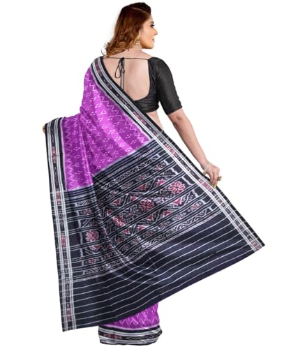 Image of Nuapatna Cotton Saree of Odisha Ikkat Orissa Traditional Handloom Sari | Bomkai | Pata | Nuapatana | sambalpuri saree | khandua patta sare | without Blouse S9