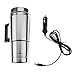 LLCOP Tasse Isotherme 12/24V Voiture Heatinfg Tasse en Acier Inoxydable Voyage Voiture Chauffage Tasse, Tasse À Café Électrique Isolée Chauffée Thermos Tasse avec Chargeur