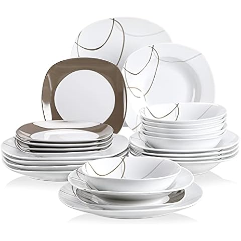 VEWEET Nikita 24-Piece Dinner Set Cover