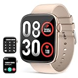 【Smart Watch Answer/Make Call and More Features】Sie können Ihre Anrufe mit Bluetooth-Konnektivität Smartwatches leicht verwalten, so können Sie Gespräche beantworten, ablehnen. Wenn Sie die Anruffunktion nicht benötigen, können Sie sie ausschalten.Smart Watch unterstützt auch viele nützliche Funktionen wie Wetter, Musik & Kamera-Steuerung, Wecker, sitzende Erinnerung, etc.