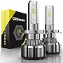 H7 LED Headlight Bulbs, CAR ROVER 300% Brighter 10000 Lumens 6000K Conversion Kit (Pack of 2)