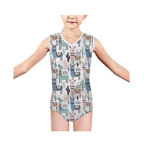 Amzbeauty Girls Swimsuit One Piece Cute Kids Swimwear All Print Beach Bathing Suit2