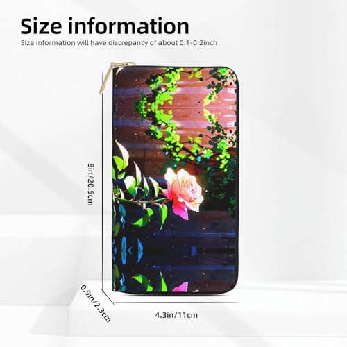 Cartera de mano rosa espinosa brillante bolso móvil versátil 3