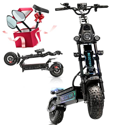 T90 Pro Electric Scooter for Adults, 10000W Dual Motor, 68