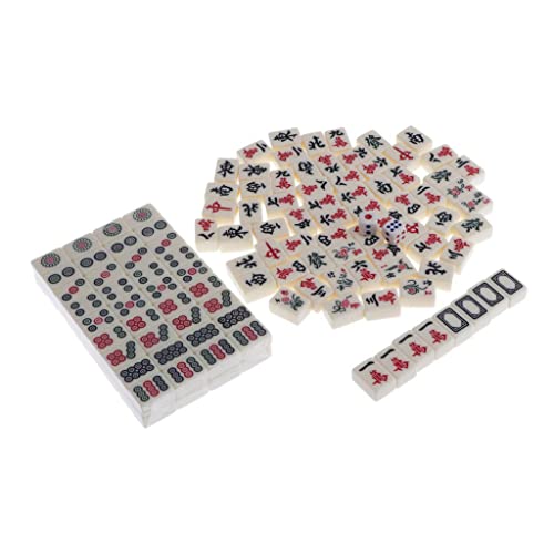 Mini Mahjong Baoblaze chino tradicional con caja portátil miniatura 3
