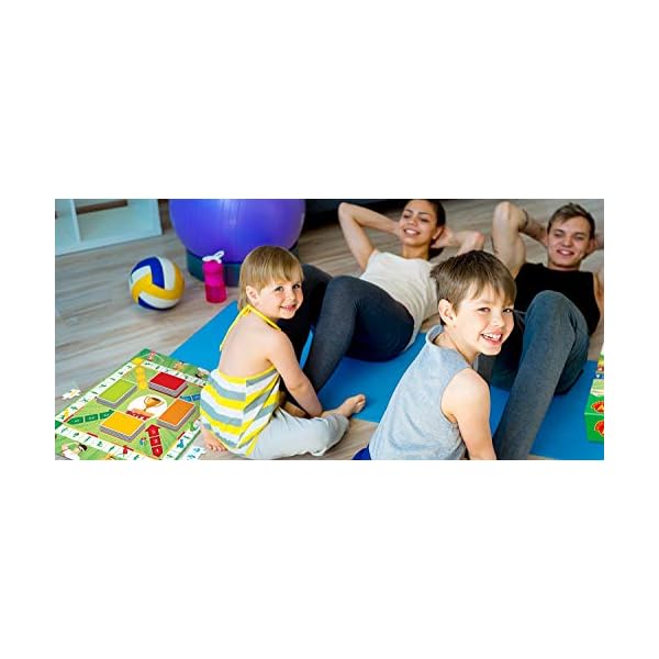 A ALEXANDER - Spiel Sport&Fun - Fun Fit Brettspiel - Spiel mit Sport Übungen - Familienspiel für 2-4 Spieler, Gesellschaftsspiel für Erwachsene und Kinder ab 7 Jahre – Bild 6