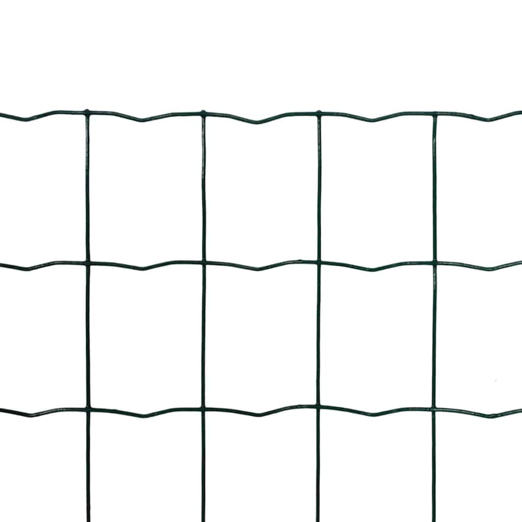 Recinzione Saldata Giardino 25x0,8m Nero Verde