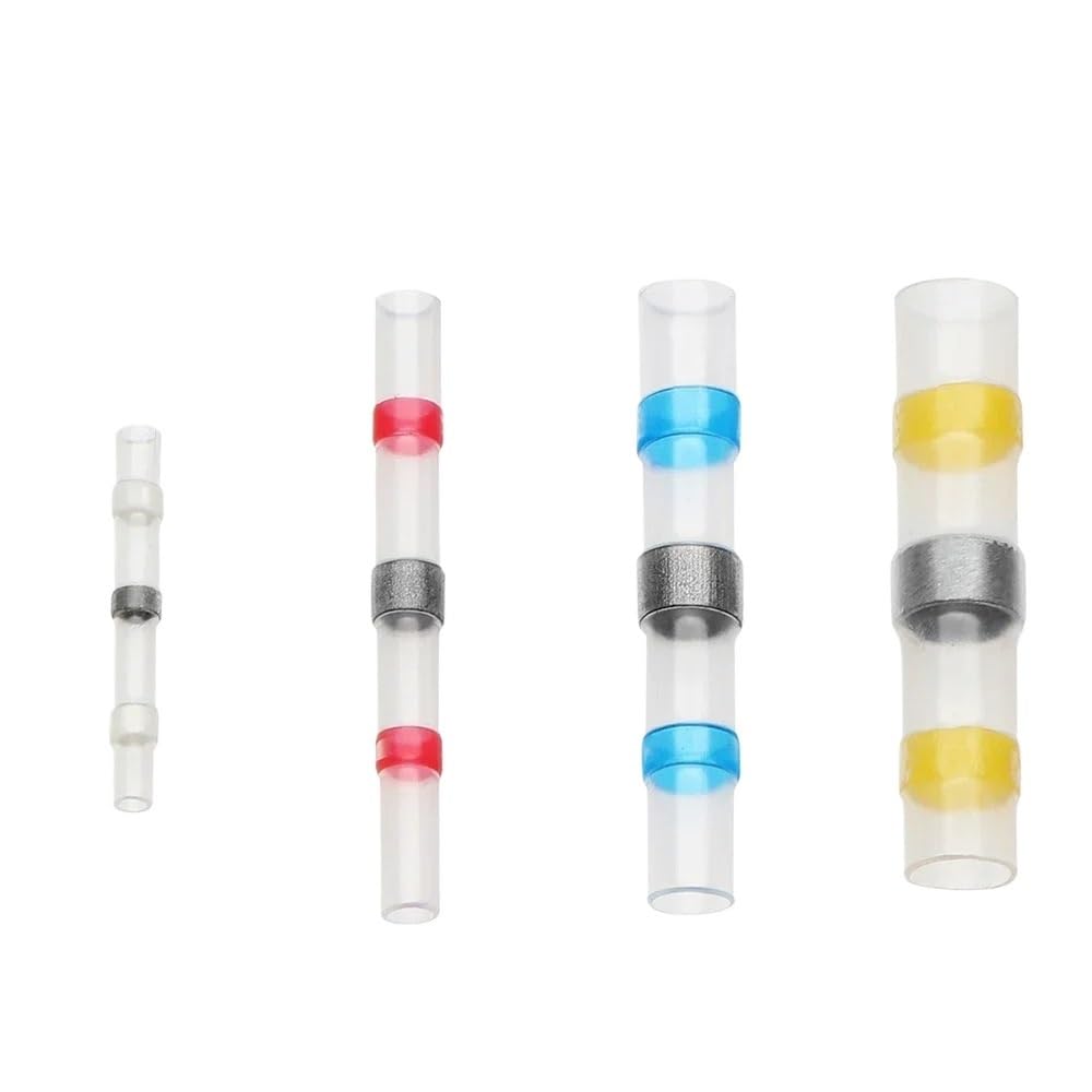 YLQUXEUV 500pcs Solder Seal Wire Connector Heat Shrink Terminals Electrical Insulated Butt Connectors Waterproof Solder Sleeve Tube