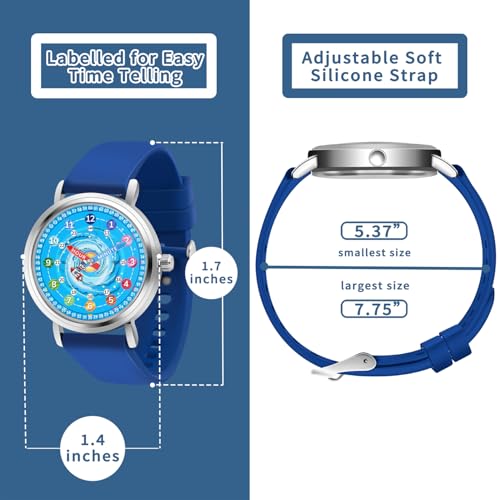 Kids Watch - Analog Watches for Kid - Astronaut for Boys Girls Ages 7-10, 8-12, Learning Time Teaching Tool4