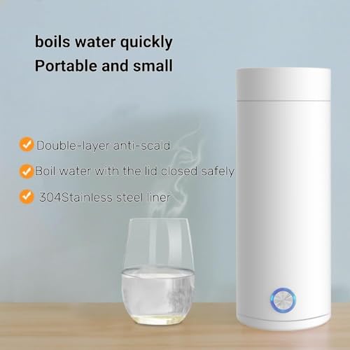 Hervidor eléctrico portátil mini 3 en 1 blanco miniatura 2