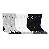 PUMA Kids Crew Socks Stay-Up Cuff ,Dry Cell Moisture Wicking Arch Support ( 10 Pair) (Shoe Size (4- 9.5))
