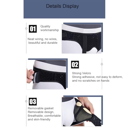 Faja para hernia umbilical masculina, ajustable, talla XL miniatura 5