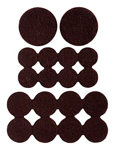 Scotch SP846 SP846-NA Felt Pads, Brown, Assorted Sizes - Image 2