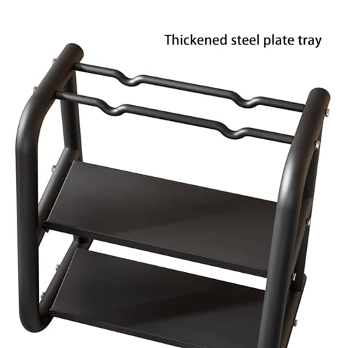 Support d'haltères à 3 niveaux avec structure robuste de rangement en métal