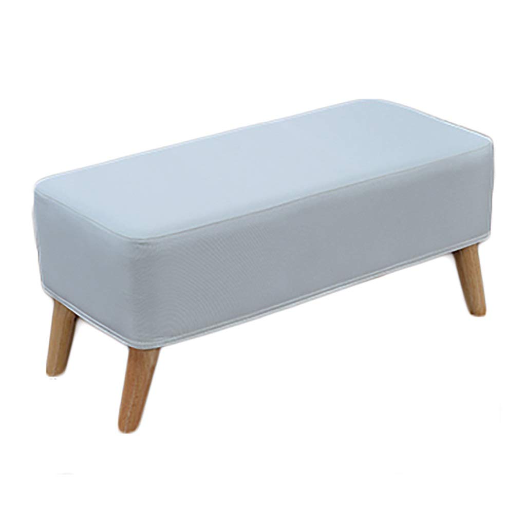 Taburete de cama para dormitorio blanco roto y banco de zapatos multifuncional para recibidor