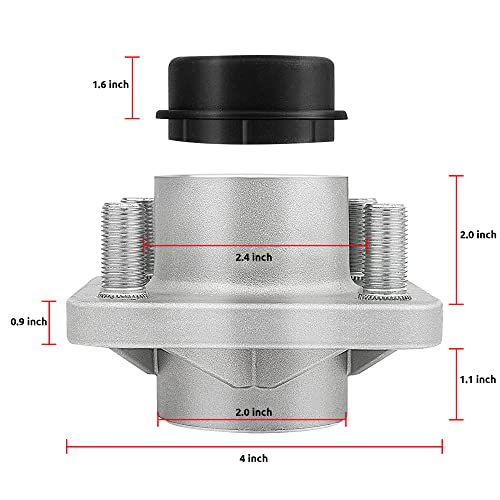 Huskey 2X Front Wheel Hub Bearing Assemblies And Bearings For Club Car Ds & Precedent 2003 & Up G & E Models, Replaces Oem Part # 102357701, Aftermarket Reference # 6110 #TOP6
