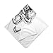 Ambesonne Unisex Bandana, Octopus Marine Wild Life Sketch, White Black