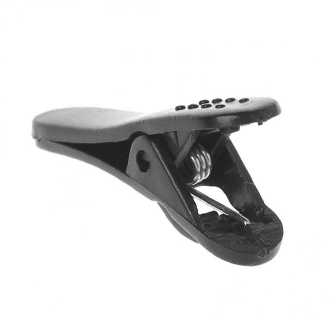 6 Stück Kopfhörer Kabelclips Schwarz - 360° Drehbar Für Kleidung, 3.2x2cm