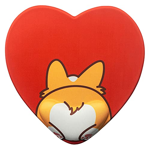 Love Mouse Pad Polso Amore a forma di cuore Supporto per il polso Braccialetto