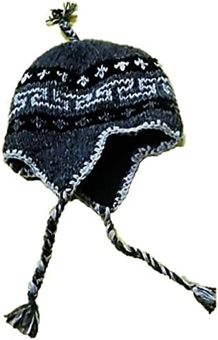 CHAMBA HERITAGEHandmade Unisex Woolen Cap with Attached Warm Fleece Inside 12 Multicolour
