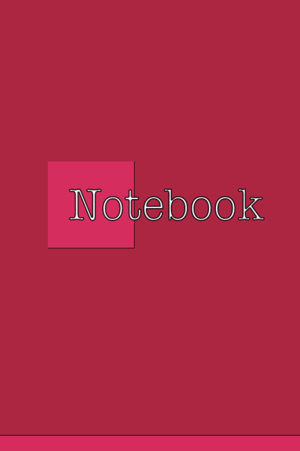 Ruby Red Notebook