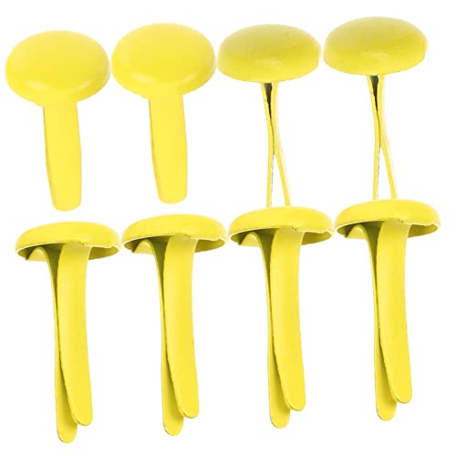 ARTIBETTER 500Pcs Metal Brads Fasteners for Paper Crafts Durable DIY Scrapbooking Clips for Photos Cards and Document Projects