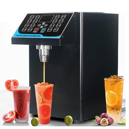 LYDZUSDP Fructose Quantitative Machine,Automatic Fructose Dispenser,8.5L Bubble Tea Equipment Sugar Syrup Dispenser,304 Stainless Steel Liner