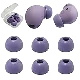 Memory Foam Ear Tips for Samsung Galaxy Buds 2 Pro Replacement for Galaxy Buds 2 Pro Earbuds Charging Case Purple LMS 3 Pairs