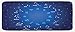 ABAKUHAUS Zodiaco Tappeto da Cucina, Oroscopo Night Star, Tappeto Decorativo in Peluche con Supporto Antiscivolo, 48 cm x 120 cm, Multicolore