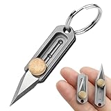 YANGYIXIN Mini Keychain Knife Titanium Folding Knife Compact & Discreet Hidden EDC Tool, Built-in Belt Buckle Design for Everyday Carry, Perfect as a Practical Gadget Gift for Men and Dads