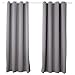 Produktbild WOLTU Gardinen mit Ösen, Verdunklungsvorhang für Wohnzimmer Schlafzimmer, Blickdicht, gegen Kälte und Hitze, 250g/m² Dicke,135x225 cm, Dunkelgrau