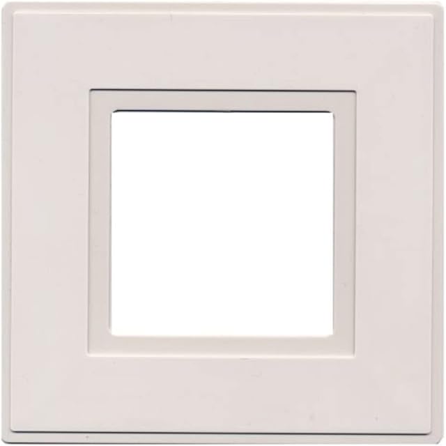 kenable Light Switch Surround Finger Plate White [2 Pack] [1 Pack]
