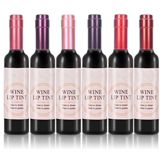 Juego de Brillo de Labios Mate y Tinte de Vino - 6 Colores, Lápiz Labial Líquido a Prueba de Agua de Larga Duración