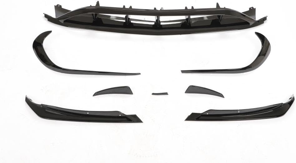 Front Bmuper Lip Compatible with Mercedes Benz W176 A Class A45 AMG A200 A250 Sport 2016-2018 PP Front Chin Spoiler Bumper Lip Vent Trim Fender Sticker