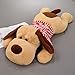 Zabats Juguete de Peluche Gigante Perro Grande para Dormir Perro de Perrito de Peluche Juguete Animal Suave bebé niña Regalo de cumpleaños 130 cm A