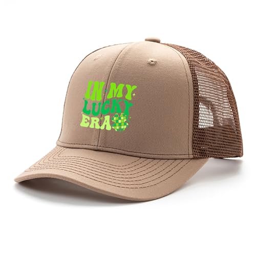 in My Lucky ERAS St Patricks Day Girls Boy Kids Hats for Men Hat for Mens Quick Dry Caps Ponytail Baseball Hat2