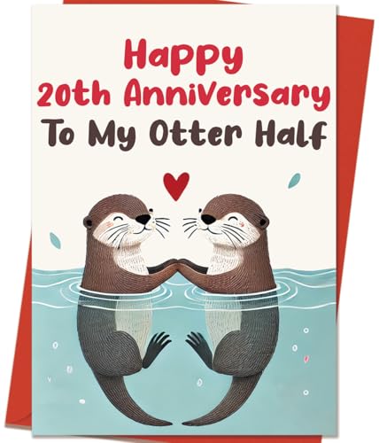 Mcduldul 20th Anniversary Card Gifts for Couple Husband Wife | Funny 20 Year Wedding...