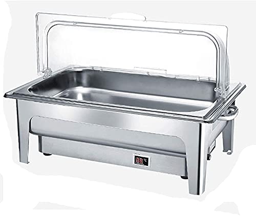 JINCAN. Piatto elettrico per feste per feste, scaldini per feste e buffet, server a buffet roll-top e riscaldamento per banchetti matrimoni e partito, 9L (Taglia : A)