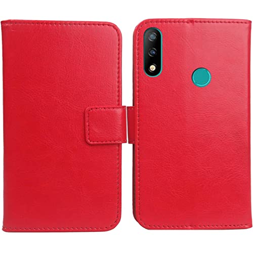 Dingshengk Vermelho capa capa capa proteção couro Flip Case Cover suporte para KenXinDa KXD D68S 6,1"