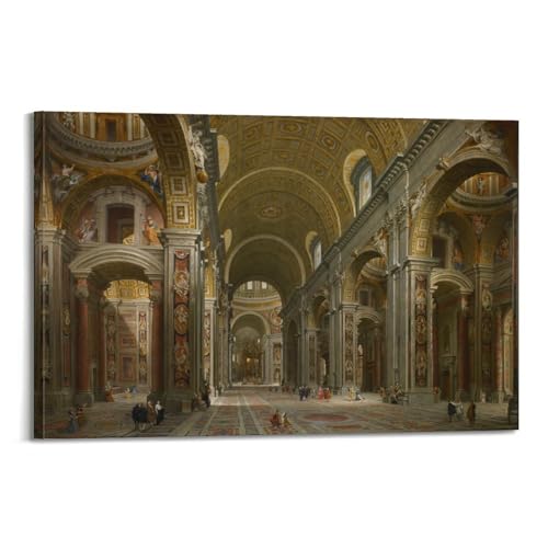 Toile Paolo Pannini Melchior De Polignac haut de gamme 40x60